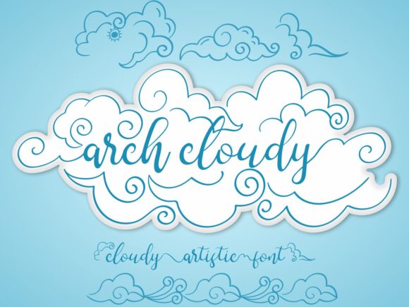Arch Cloudy: A Decorative Font with Gentle Editorial Appeal