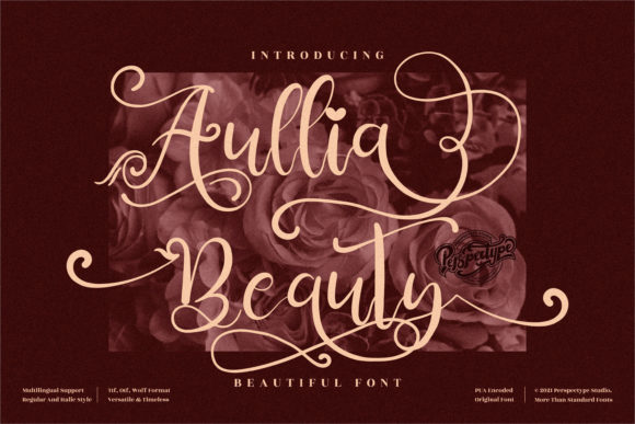 Aullia Beauty: A Script Font with Digital Elegance