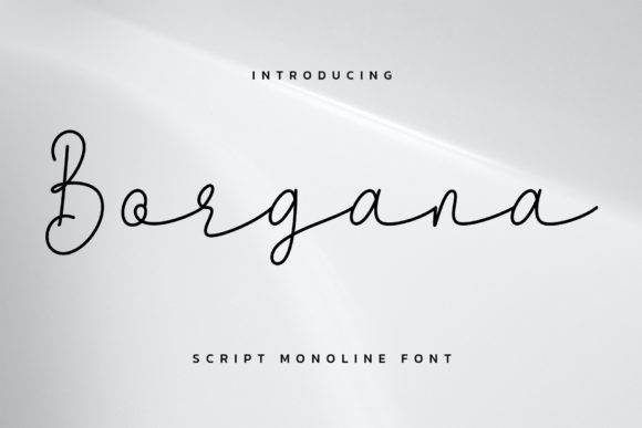 Borgana Font: A Vintage Script Typeface for Small Business Branding