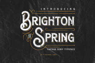Brighton Spring: A Vintage Serif Font for Clean Web Layouts