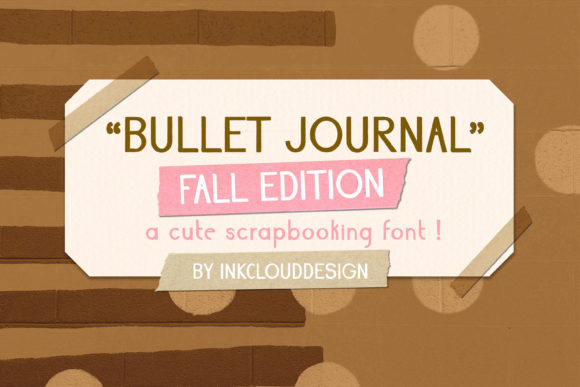 Bullet Journal Fall: A Friendly Sans Serif Font for Brand Projects