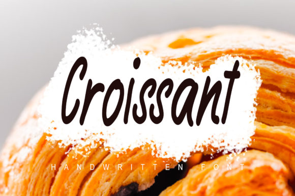 Croissant Font: A Handwritten Script for Crafters and Small Shop Owners