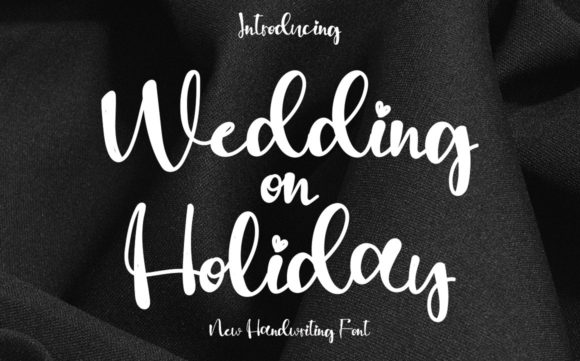 Elevate Your Crafts with Wedding on Holiday Font