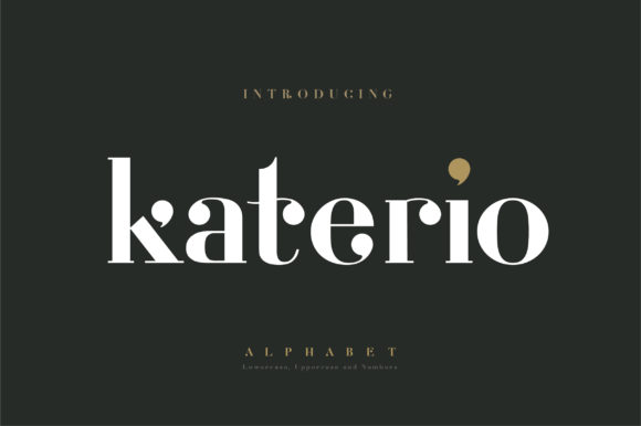Katerio: A Serif Font Built for Editorial Storytelling