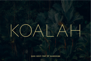 Koalah: A Modern Sans Serif Font for Handmade Product Designers