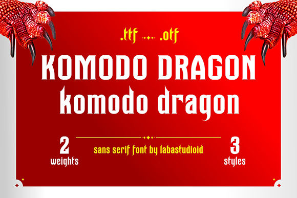 Komodo Dragon Font: Bold Serif for Scroll-Stopping Content