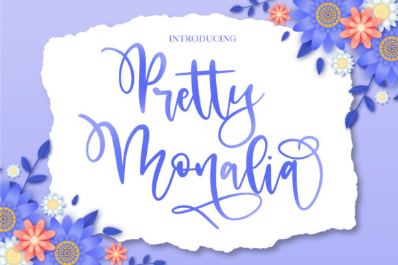 Pretty Monalia: A Charming Script Font for Web Designers