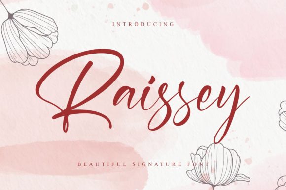 Raissey: A Script Font That Elevates Digital Marketing Visuals