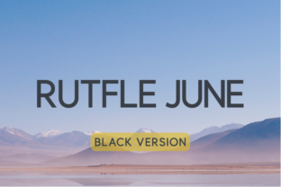 Rutfle June Black: A Modern Sans Serif for Marketing Campaigns