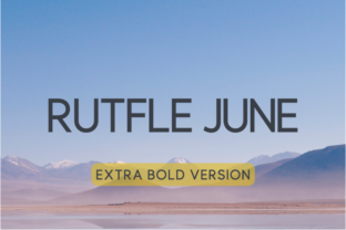 Rutfle June Extra Bold: A Sans Serif for Editorial Precision