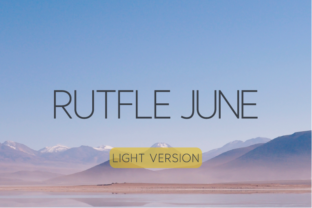 Rutfle June Light: A Contemporary Sans Serif with Elegant Character
