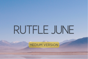 Rutfle June Medium: A Contemporary Sans Serif for Campaigns