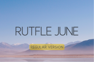 Rutfle June Regular: A Contemporary Sans Serif for Thoughtful Branding Work