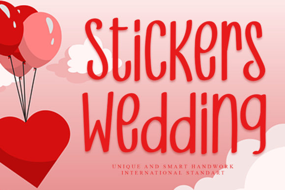 Stickers Wedding: A Handwritten Font for Crafters and Makers