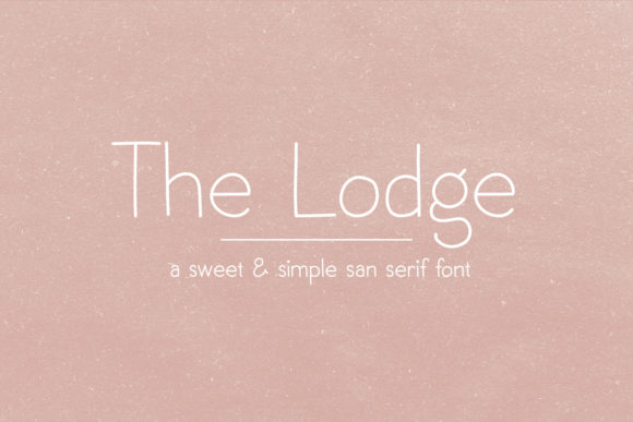 The Lodge: A Refined Sans Serif Font for Editorial Design