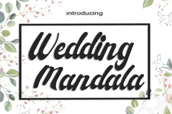 Wedding Mandala Font Review: A Handwritten Typeface for Elegant Branding