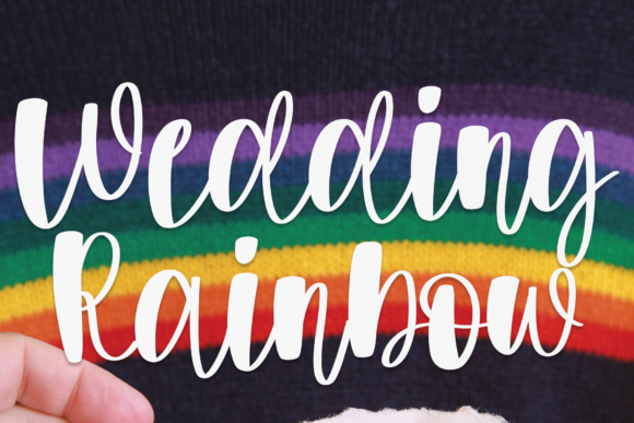 Wedding Rainbow: A Handwritten Typeface for Digital-First Branding